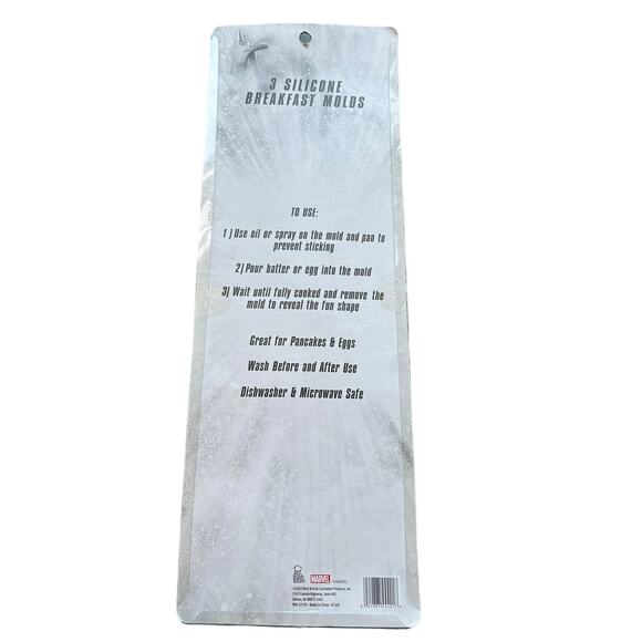 Wakanda Forever 3 Pack Silicone Breakfast Mold, Pancakes, Eggs Cookware - Picture 3 of 4